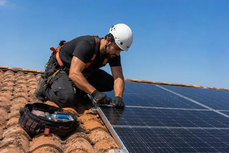 Maintenance et monitoring de panneaux solaires à Sainte-Julie